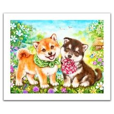 Пазл Pintoo Кайоми. Щенки сиба-ину (H2281), 500 дет.