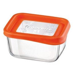 Bormioli Rocco Контейнер Frigoverre 335170MQ 0.4 л оранжевый/прозрачный