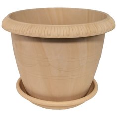 Горшок ТЕК.А.ТЕК Le Jardin 104-3 30х24 см мрамор золотой