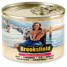 Влажный корм для собак BROOKSFIELD говядина, с коричневым рисом 200г (для мелких пород)