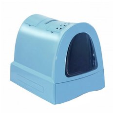 Туалет-домик для кошек Imac Zuma 40х56х42.5 см пепельно-синий