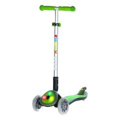 Детский городской самокат Funny Jaguar MS-945 Glow FL зелный