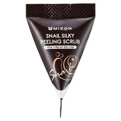 Mizon скраб для лица Snail Silky Peeling Scrub с муцином улитки 7 г