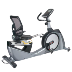 Горизонтальный велотренажер UltraGym UG-B003/2 серебристый