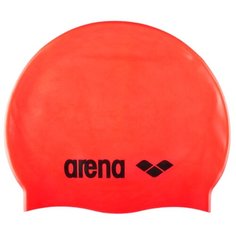 Шапочка для плавания arena Classic Silicone Cap 91662 fluored/black