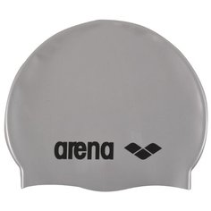 Шапочка для плавания arena Classic Silicone Cap 91662 silver/black