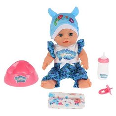 Интерактивный пупс Карапуз Бурёнка Даша, 25 см, Y30BB-BURD-BLUE