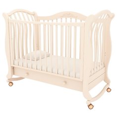 Кроватка Гандылян Габриэлла Люкс (качалка), на полозьях слоновая кость