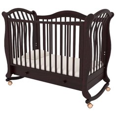 Кроватка Гандылян Габриэлла Люкс (качалка), на полозьях махагон