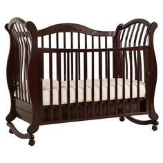 Кроватка Гандылян Габриэлла Люкс (качалка), на полозьях орех