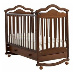 Кроватка Гандылян Анжелика К2005-1 (качалка), на полозьях орех