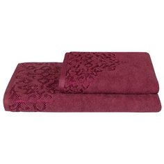 Guten Morgen полотенце Пейсли банное 70х130 см вишня