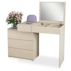 Столик туалетный Мастер Нуар-6, ДхШ: 117.4 х 45 см, дуб молочный