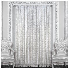 Тюль Amore Mio RR EL 7116 на ленте 270 см белый