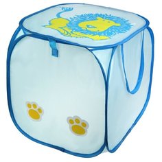 Корзина Наша игрушка Львенок 45х45 см (J-140) голубой