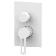 Смеситель для ванны с душем Paffoni Ringo RIN018 color/M однорычажный встраиваемый белый матовый