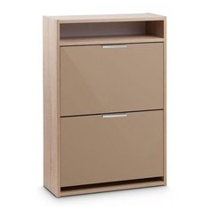 Обувница Vental К-2 (МДФ) , размер (ШхГ): 60.4х22.5 см , цвет: дуб санома/мокко глянец