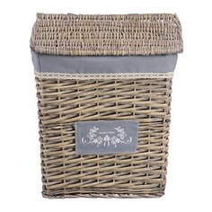 Natural House Корзина для белья Лён 39х28х45 см серый