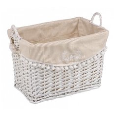 Natural House Корзина Колокольчик 44х33х30 см белый