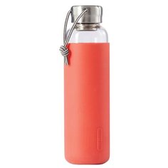 Бутылка для воды black + blum Glass Water Bottle 0.6 стекло, металл, силикон coral