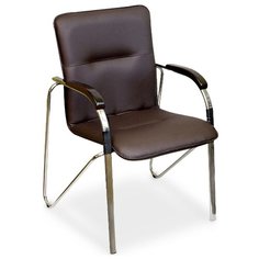 Стул Креслов Самба, металл/искусственная кожа, цвет: шоколадный