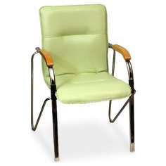 Стул Креслов Самба, металл/искусственная кожа, цвет: фисташковый