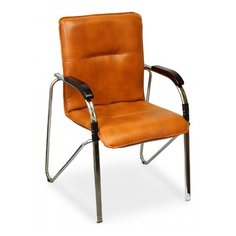 Стул Креслов Самба, металл/искусственная кожа, цвет: оранжевый