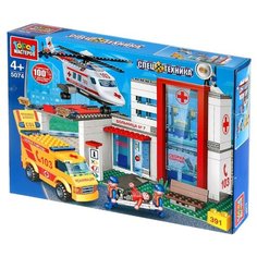Конструктор ГОРОД МАСТЕРОВ Спецтехника 5074 Больница со спасателями