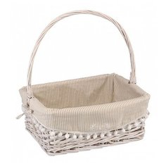 Natural House Корзина Колокольчик 37х28х15 см белый