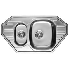 Врезная кухонная мойка 84.9 см KAISER KSS-8547 хром