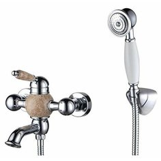 Душевой набор (гарнитур) KAISER Stone 61222 (хром/мрамор) хром/камень