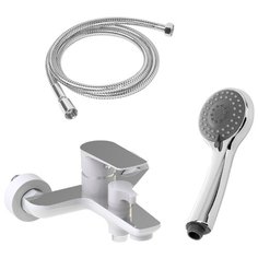 Смеситель с душевой лейкой KAISER Atrio 60022 хром/белый