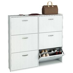 Обувница Мастер Милан-30 , размер (ШхГ): 120х20 см , цвет: белый