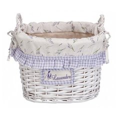 Natural House Корзина для белья Лаванда 29х20х22 см белый