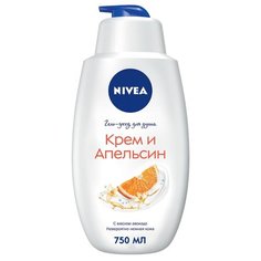 Гель-уход для душа Nivea Крем Апельсин, 750 мл