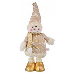 Фигурка Lefard Снеговик 476-129 бежевый/золотистый