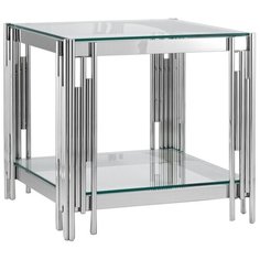 Столик журнальный STOOL GROUP Гэтсби, ДхШ: 55 х 55 см, серебро