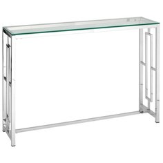Столик консольный STOOL GROUP Бруклин, ДхШ: 120 х 40 см, серебро