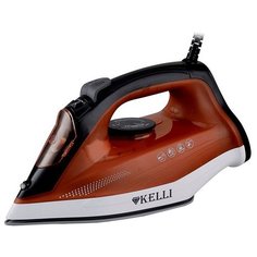 Утюг Kelli KL-1635 коричневый/черный/белый