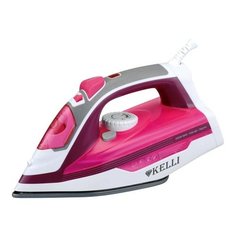 Утюг Kelli KL-1627 розовый/белый/серый