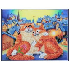 Hobby & Pro Набор для вышивания бисером Свидание на крыше 31 х 25 см (БН-3140)