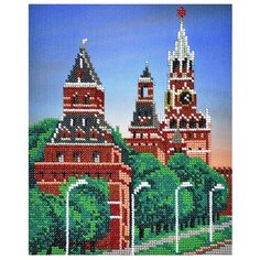 Созвездие Набор для вышивания бисером серия Золотое кольцо, Московский кремль 18 х 22 см (З-100)