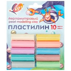 Пластилин Луч перламутровый 10 цветов (21С1382-08)