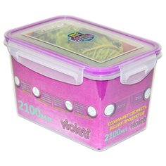 Violet Контейнер 093/210 2.1 л прозрачный/фиолетовый