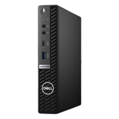 Настольный компьютер DELL OptiPlex 5080 Micro (5080-6468) Slim-Desktop/Intel Core i7-10700T/8 ГБ/256 ГБ SSD/Intel UHD Graphics 630/Windows 10 Pro черный