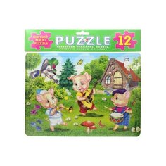 Рамка-вкладыш Фламинго Три поросенка (00165), 12 дет. Flamingo