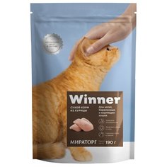 Сухой корм для кошек Winner для, с курицей 190 г