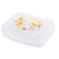 Альтернатива Контейнер для бутербродов детский М7245 белый/желтый/красный/зеленый Alternativa