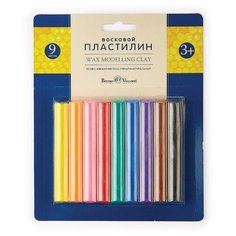 Пластилин Bruno Visconti восковой Multicolor 9 цветов, 150 г