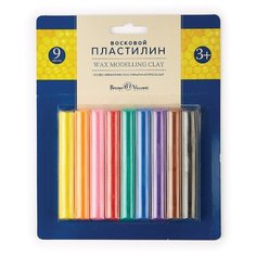 Пластилин Bruno Visconti восковой Multicolor 9 цветов, 150 г